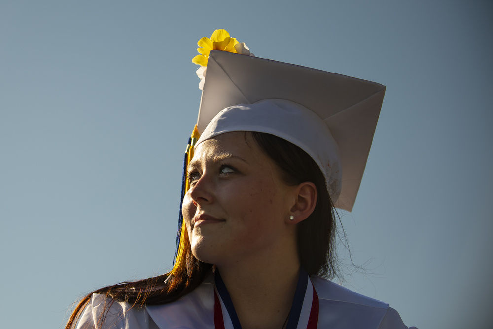 Socially distant graduation day